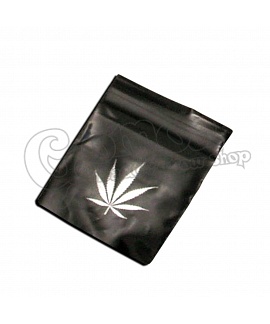 Ziplock bag with hemp leaf pattern (40x60 mm)